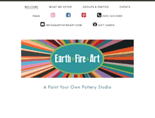 Tablet Screenshot of earthfireart.com